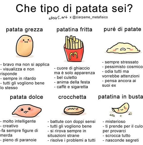 Sono decisamente un patato dolce