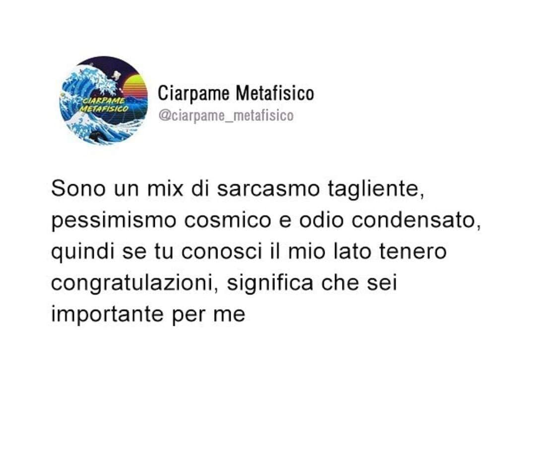 Mi sento descritto al 100%