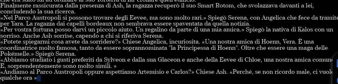 Altro piccolo spoilerino del capitolo della fanfiction Pokémon che sto scrivendo (e Chloe menzionata)