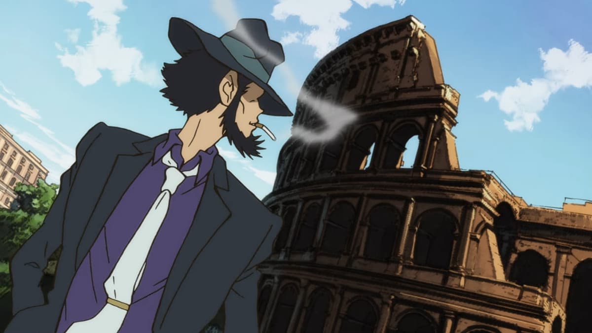 Alcune immagini dal film "Lupin III - La Partita Italiana", in onda questa sera su Italia 2 (canale 49) e in streaming gratuito su Mediaset Infinity