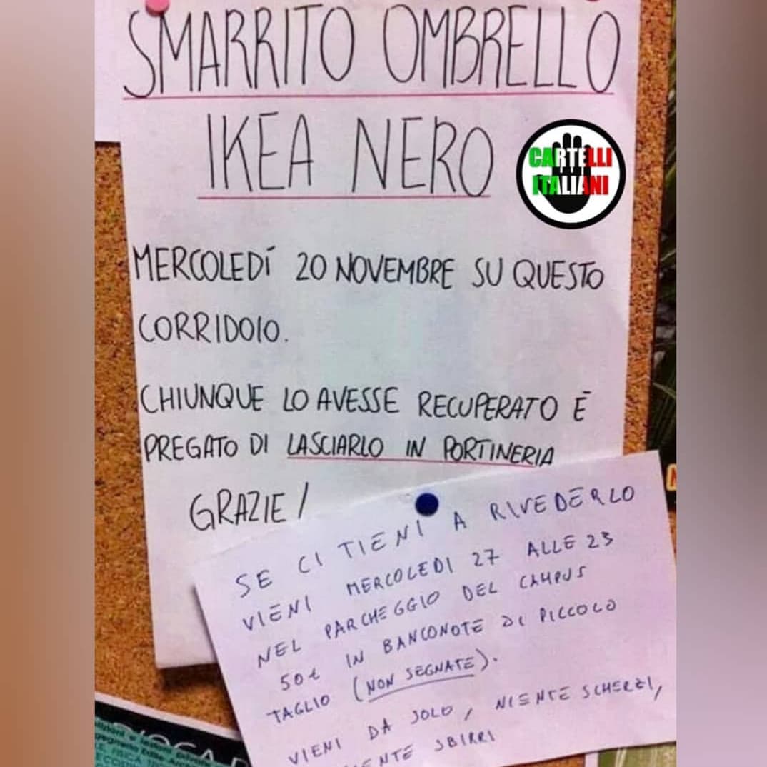 All'ikea rubano ombrelli neri ??