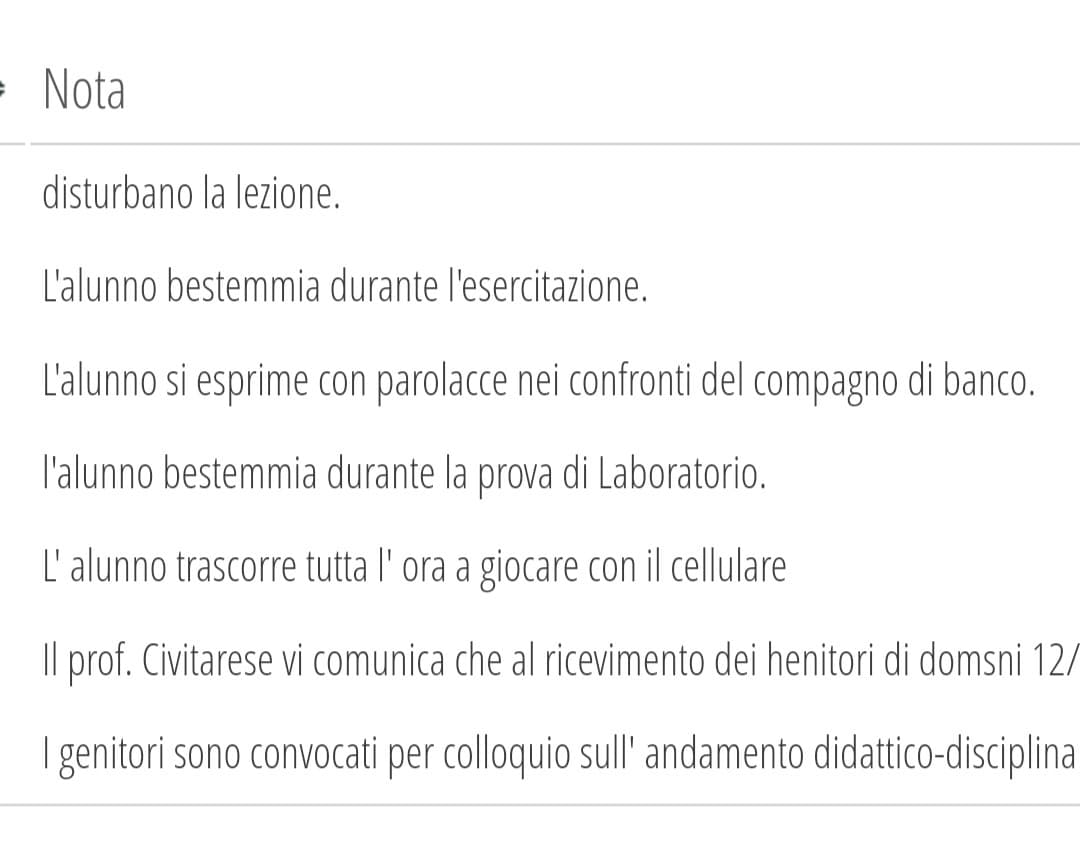 Ero un po' un c*glione al secondo, nonostante tutto però sono stato promosso