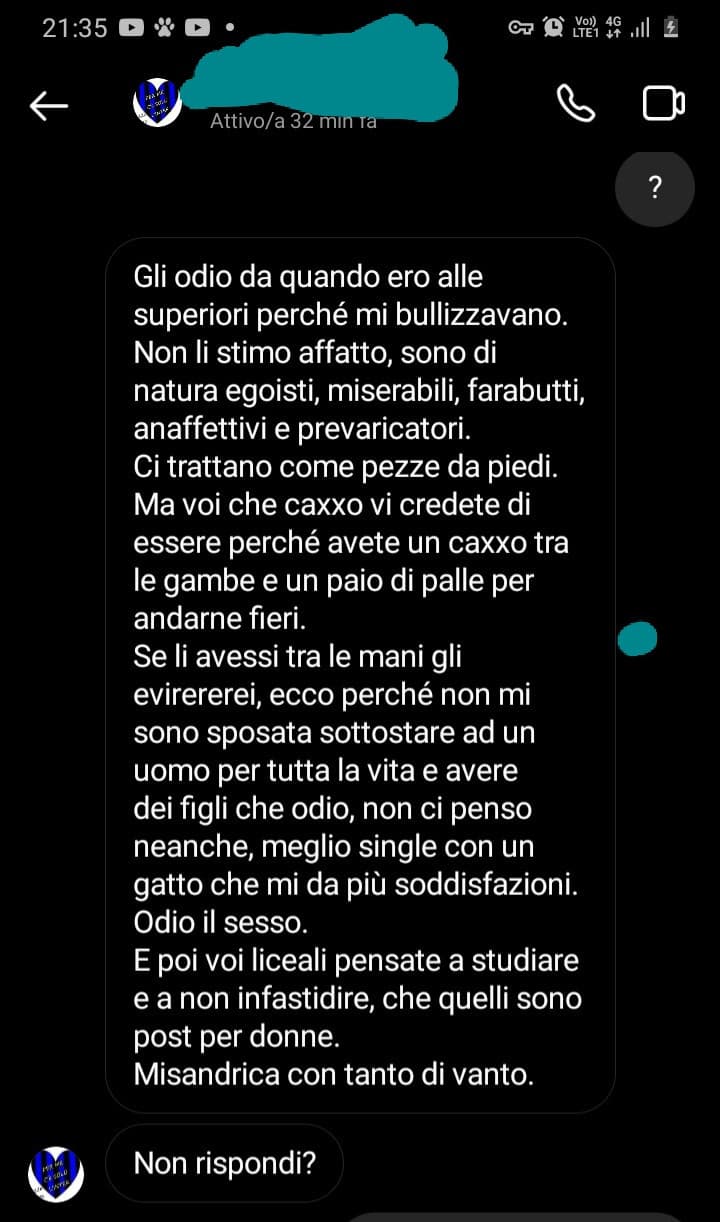 Tralasciando la grammatica mi chiedo che senso abbia sta roba, vi assicuro che non è fake ma è una roba di pochi min fa su insta