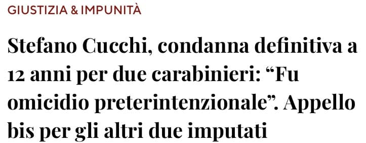 12 anni a questo e l'ergastolo ad un innocente come Bossetti. La giustizia italiana fa davvero schifo 