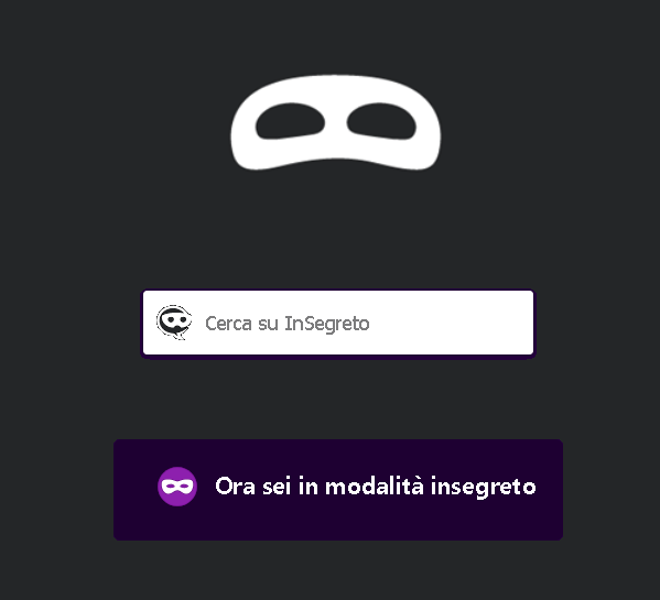 Parodia della "Navigazione in Incognito"