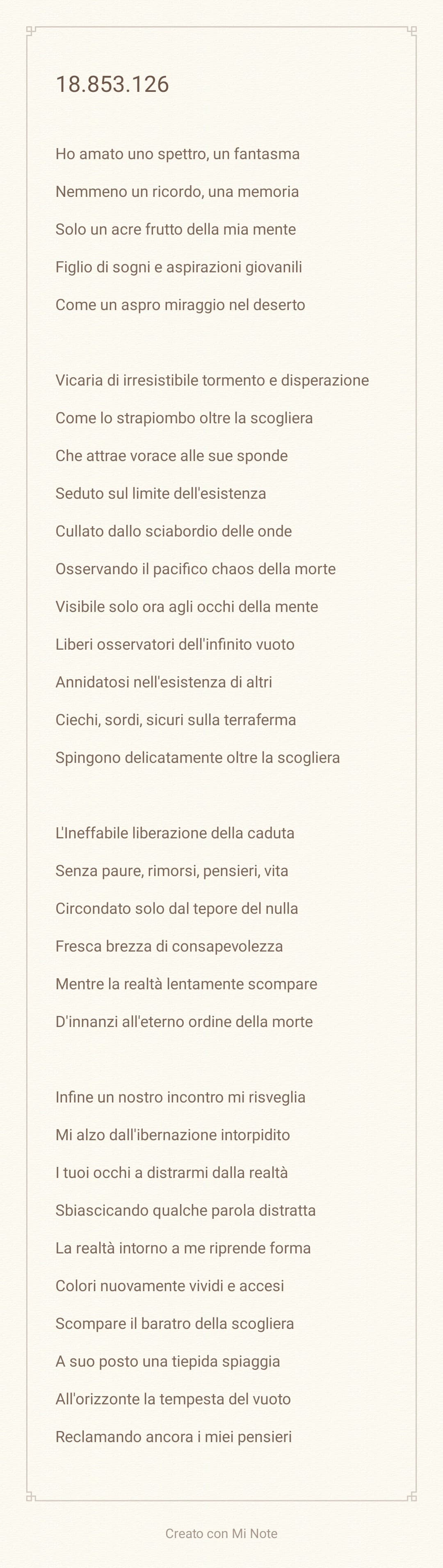 La mia prima Poesia