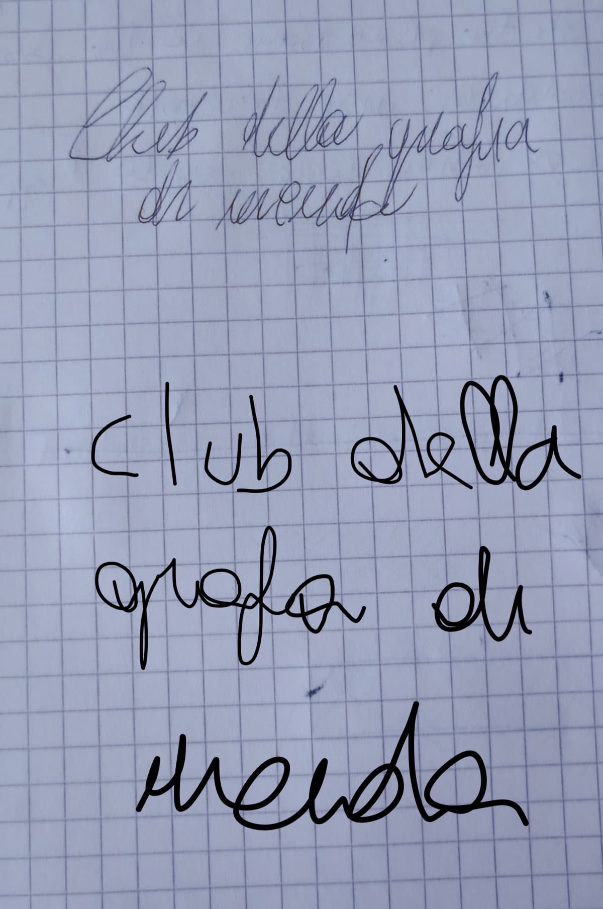 La mia calligrafia lascia desiderare parecchio ahahah