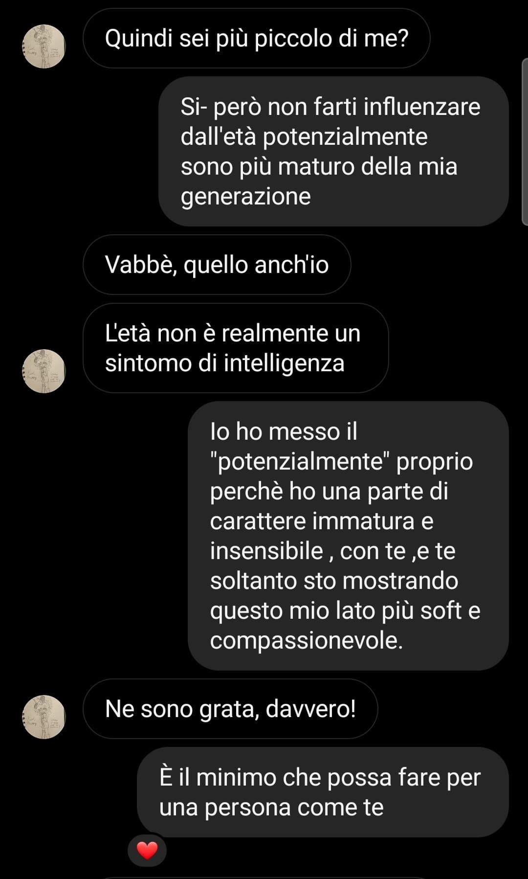 Erano i primi messaggi su ig con lei... che ricordi. 