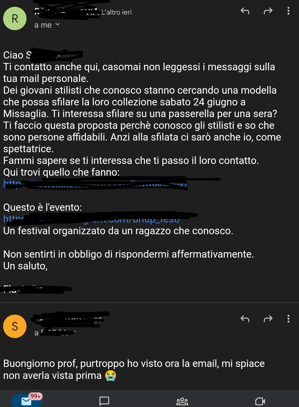 Pov non guardi mai le email e perdi un occasione 