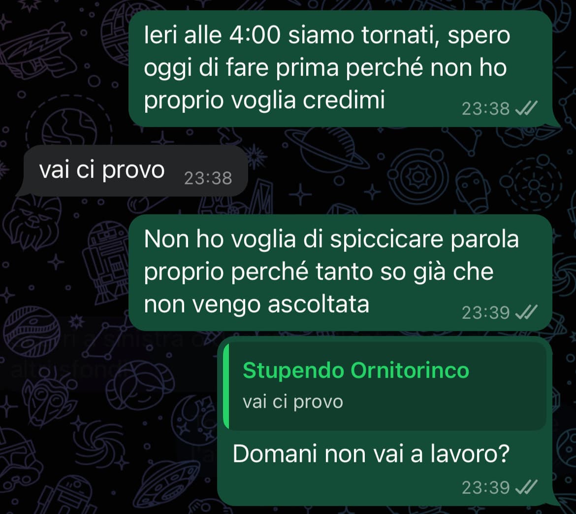 Il vero amore è Valerio che, con la febbre e il lavoro il giorno dopo, si propone comunque di stare in chiamata