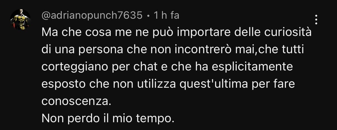 o forse ti rode e basta, caro adriano punch