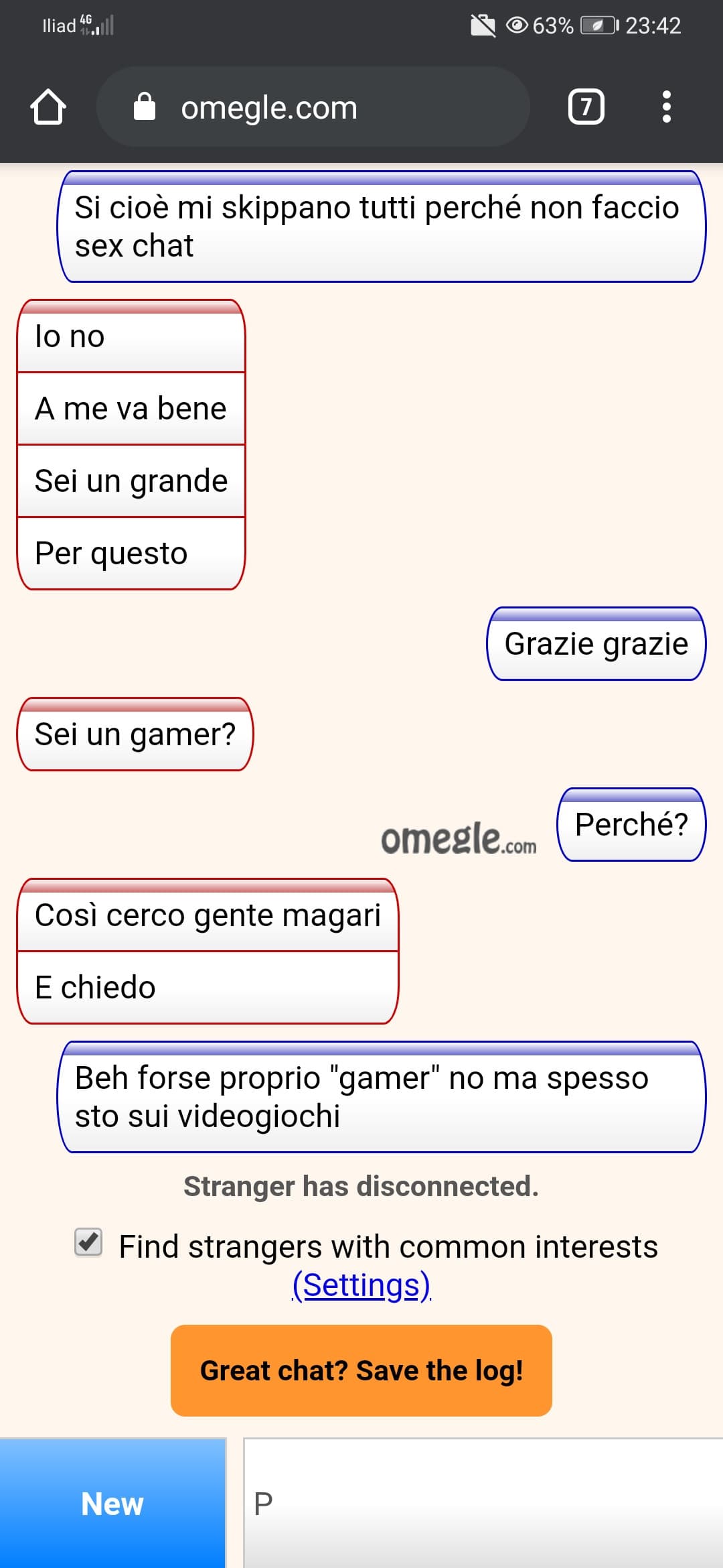 Io volevo chiedere per quale motivo gli interessasse ma alla P ha skippato