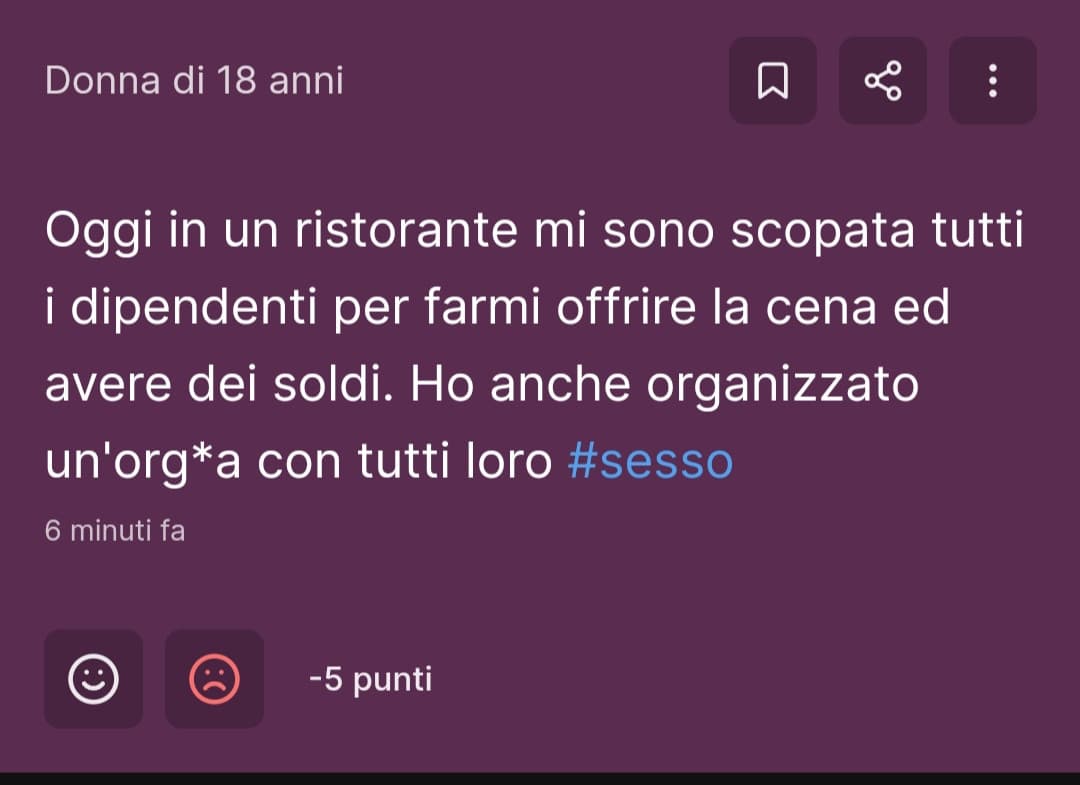 Utente medio di insegreto nel 2024 essere tipo...
Onestamente troppo imbarazzante come ancora si debbano leggere queste depravate.