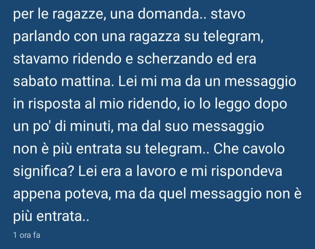 ripropongo, non mi va di riscriverlo 