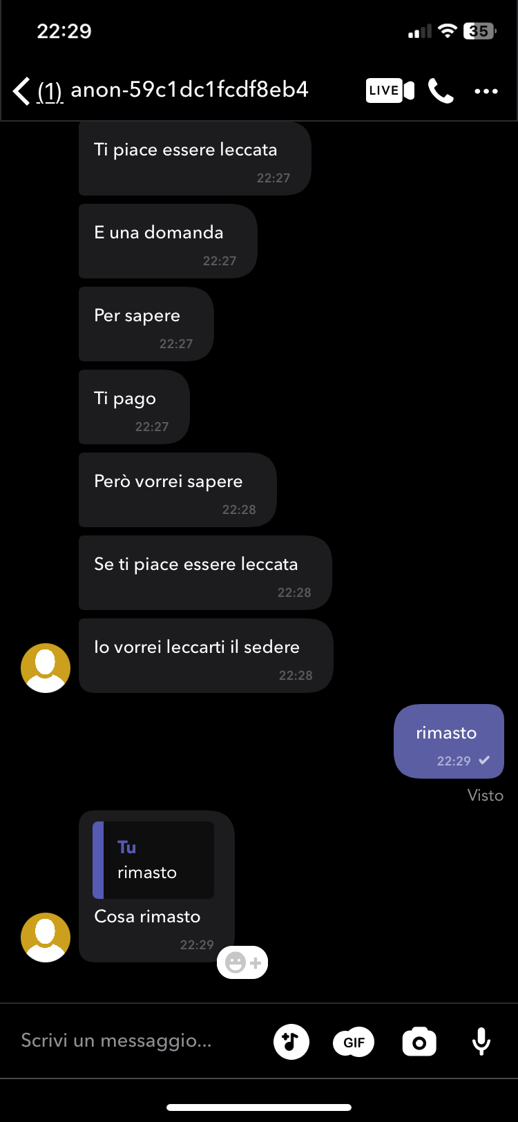 mi ha preso per prostituta