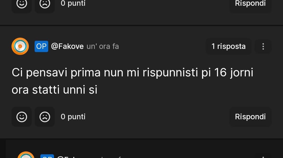 "nn me la sono presa" 