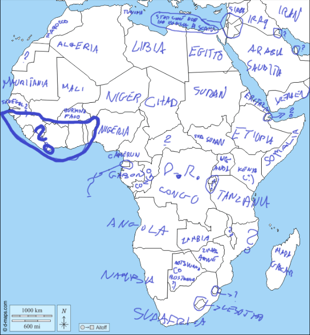 Ho visto questa challenge di nominare tutti gli stati in africa, e quindi, da buon geography nerd quale sono, non potevo non provarla...