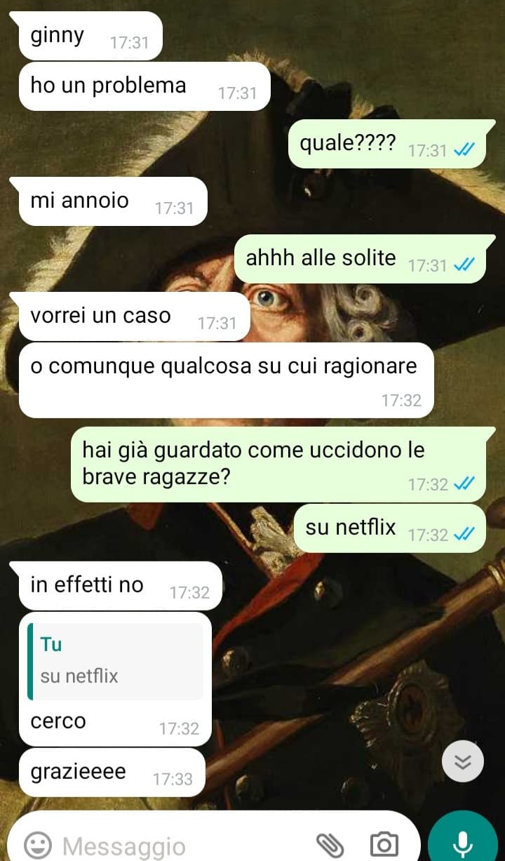 ari ti conosco, 10 a 1 che stasera mi scrive che lo ha risolto 