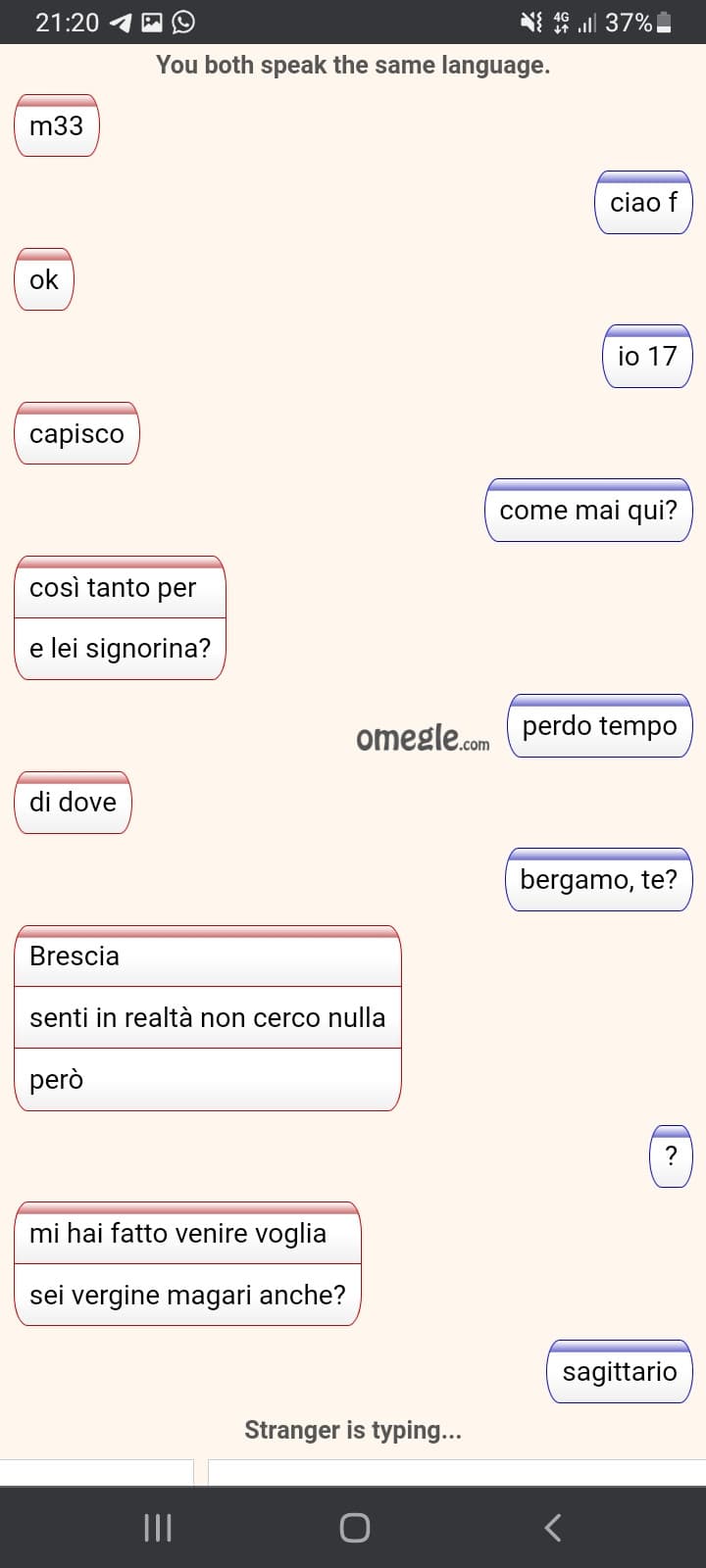 cosa di ciò che ho scritto lo ha fatto eccitare??