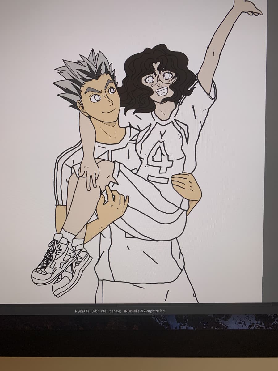 ma quanto siamo belli io e bokuto ;3