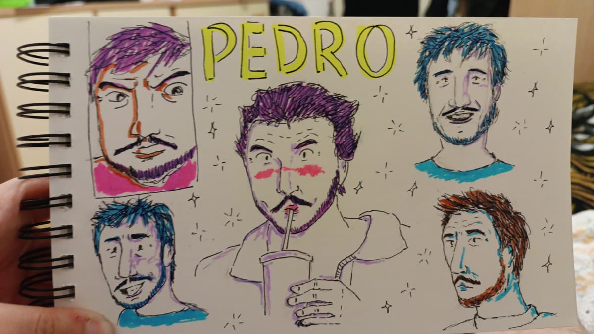 Ho disegnato un po' di Pedro 