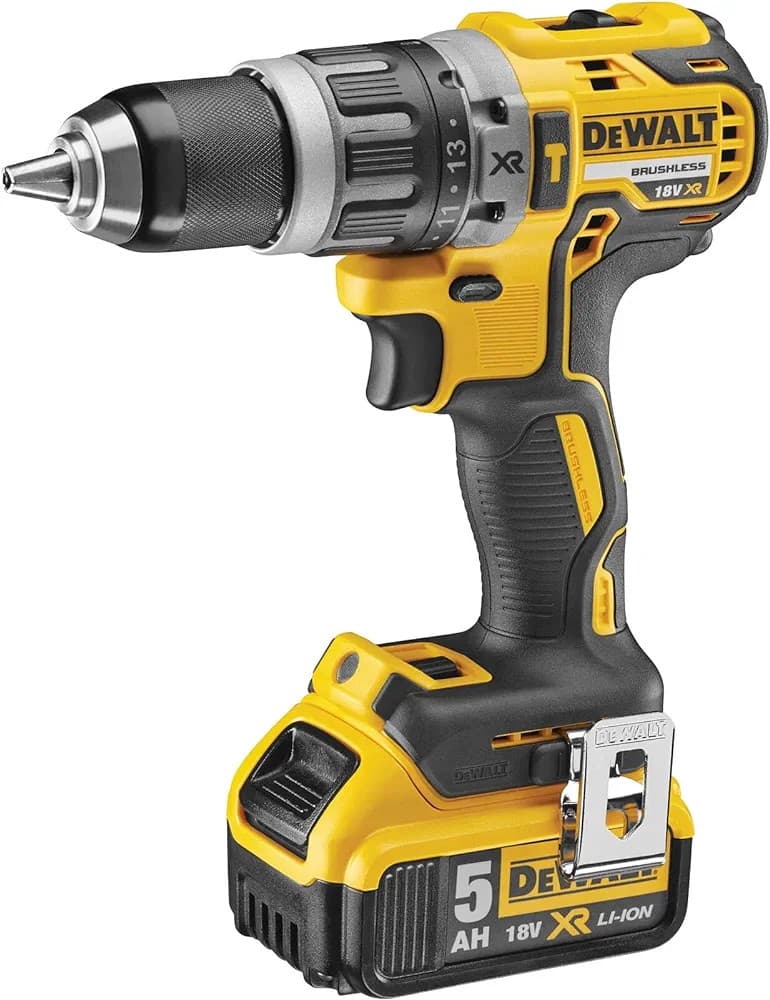 DEWALT DCD796P2-QW Trapano Avvitatore - 2 Velocita’ 18V Motore Brushless Mandrino Autoserrante In Metallo 1.5-13Mm.