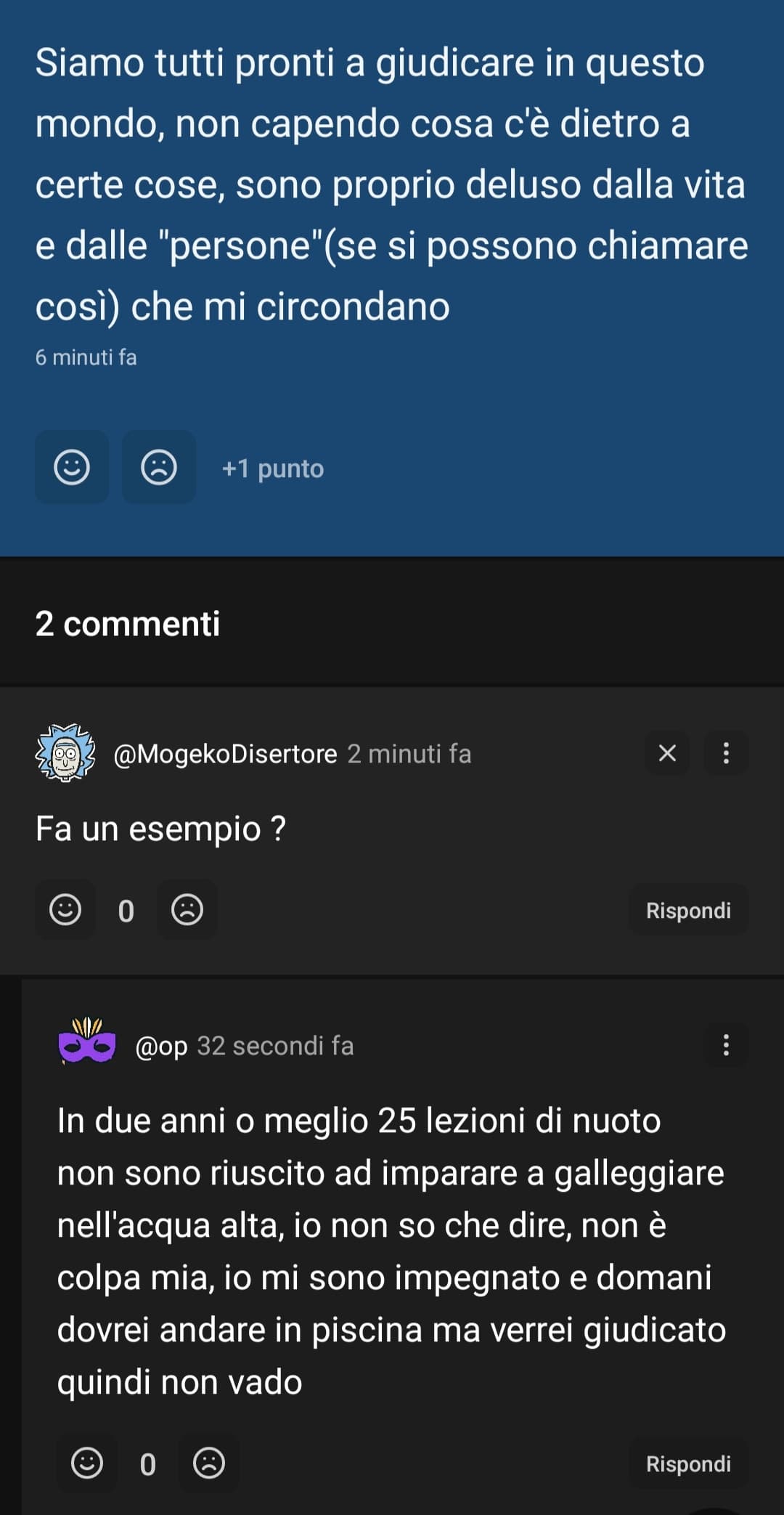 Giudicate voi se la mia rabbia è giusta