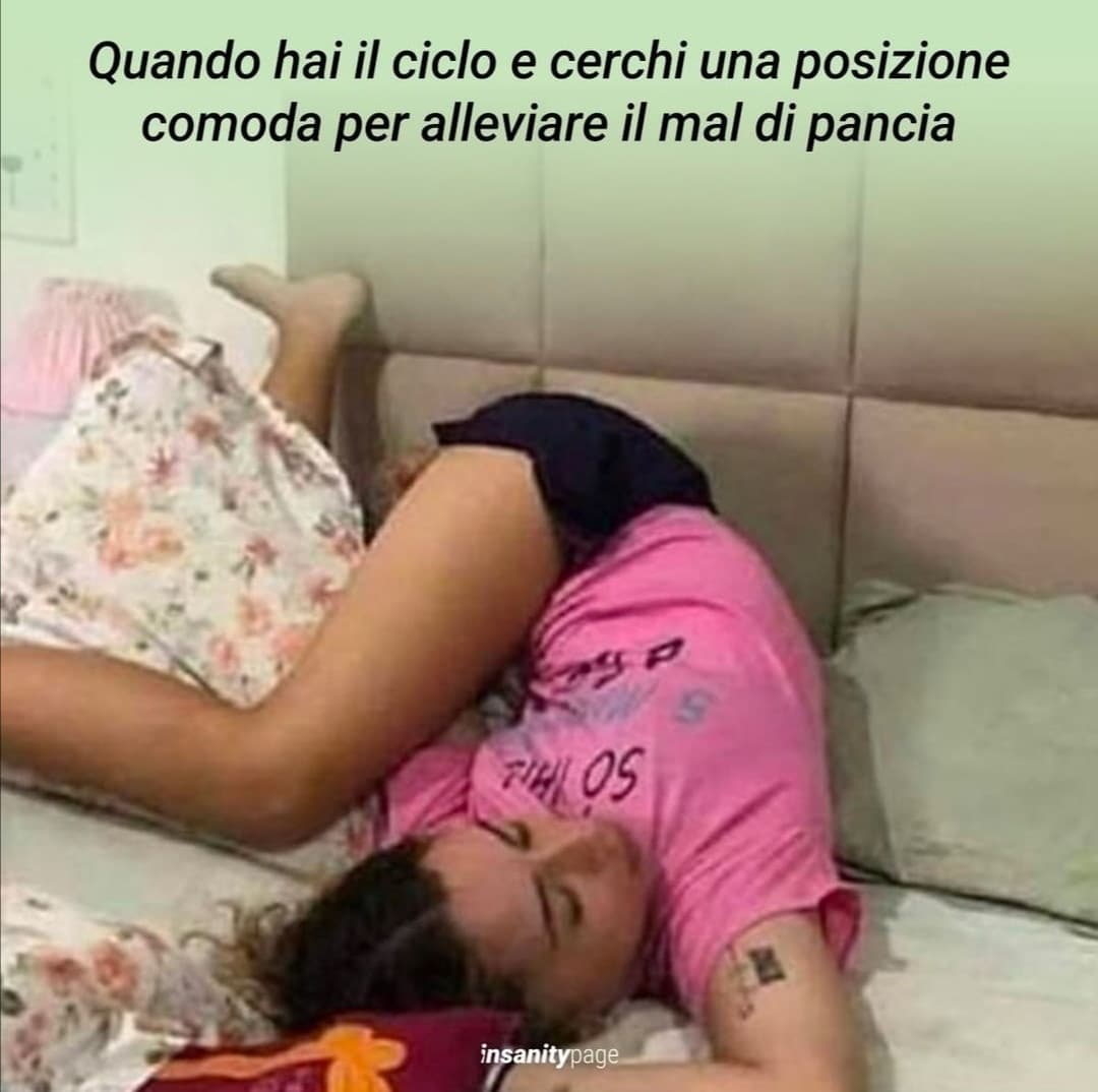 O, nel mio caso, per alleviare il mal di schiena 