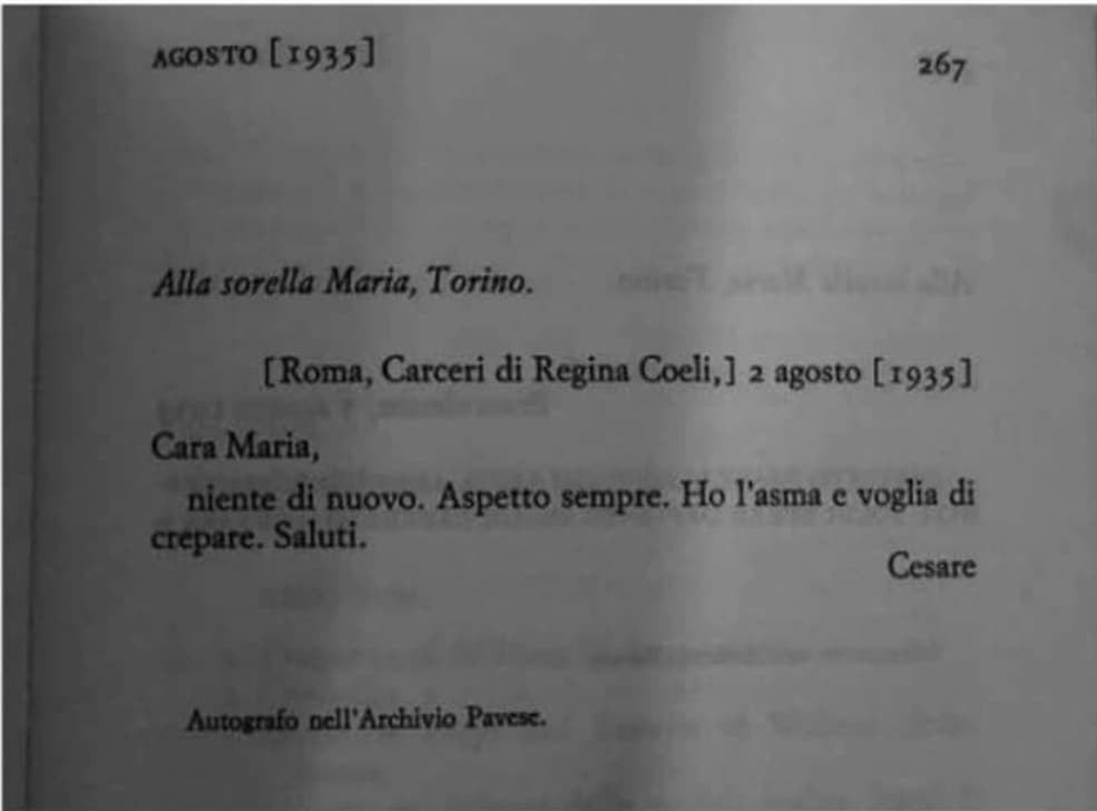 Cesare Pavese ha inventato insegreto: