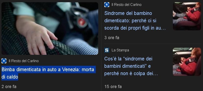 Non esiste neanche una statistica di infanticidi aggiornata