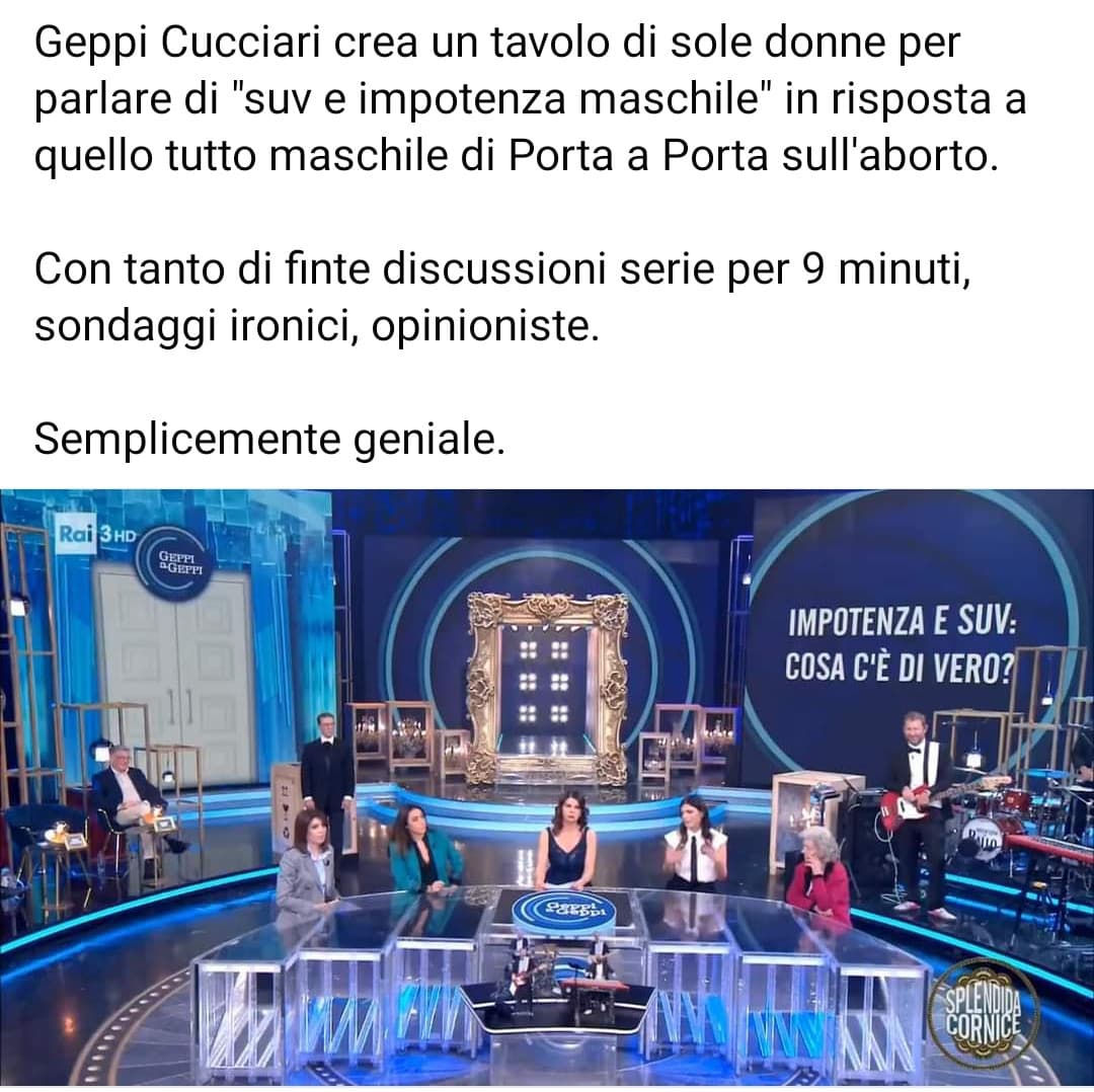 Splendida Cornice se la gioca con Viva Rai 2 per il titolo di miglior programma della TV italiana 
