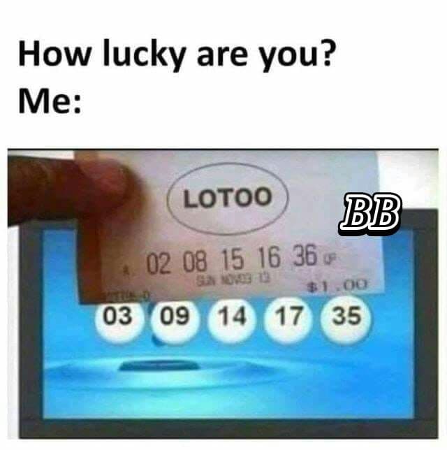 E voi quanto siete fortunati? ?