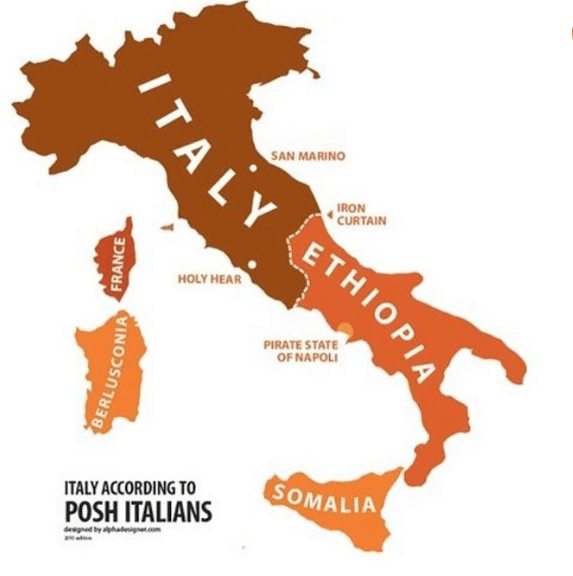 La vera mappa dell'Italia 