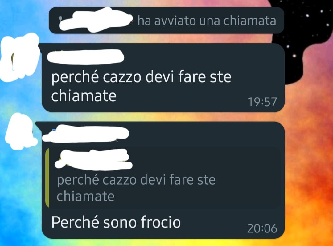 Eh vabbe questa perla dovevo farvela leggere