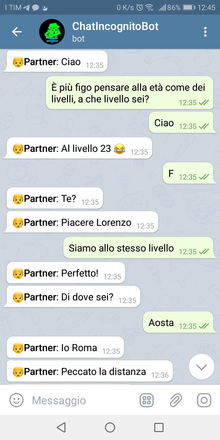 Sì è offeso alla fine