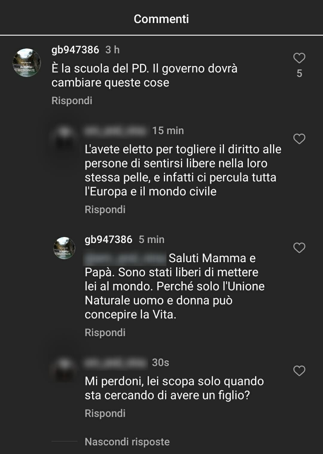 Ma stavamo parlando della transessualità, che c'entra mo che che SoLo iL SeSsO eTeRo Dà FiGli??