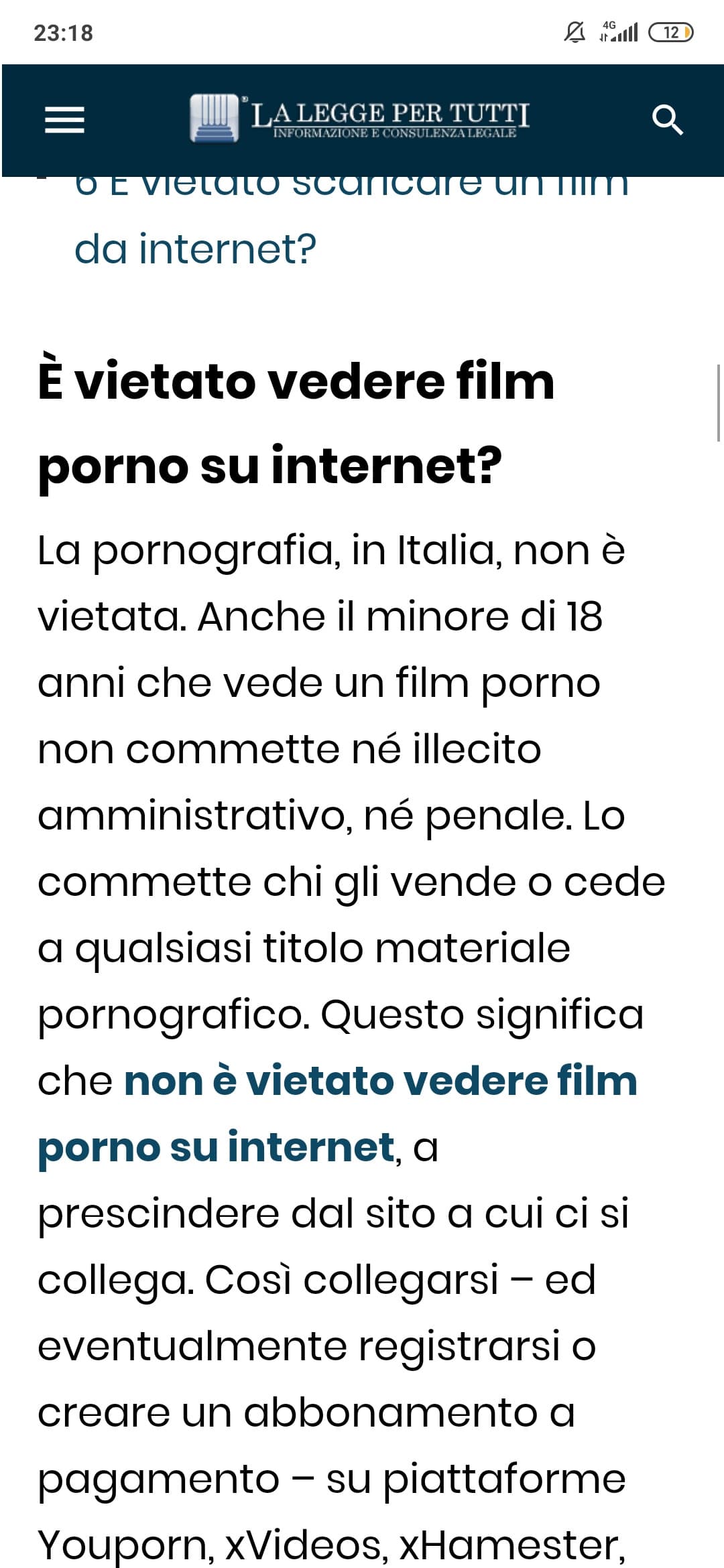 Allora perché si chiede "hai almeno 18 anni di età?"