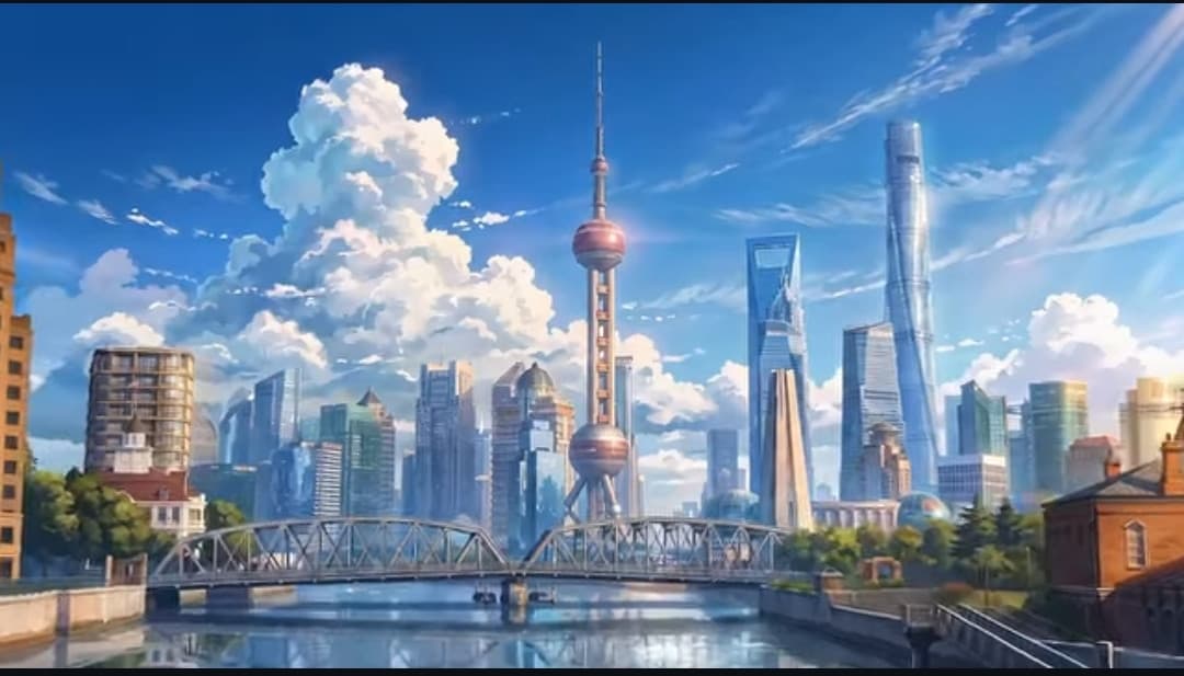 Shanghai in versione anime 🇨🇳🏙️ 