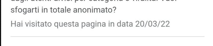È da tanto che non vengo qui 