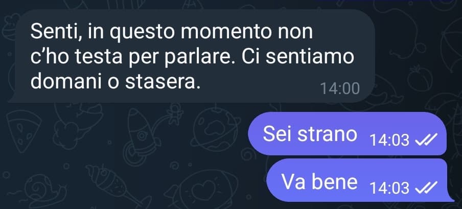 Mi sento sempre usata. La mia colpa è essere socialmente e sessualmente dipendente dagli altri. Devo sempre aspettare...