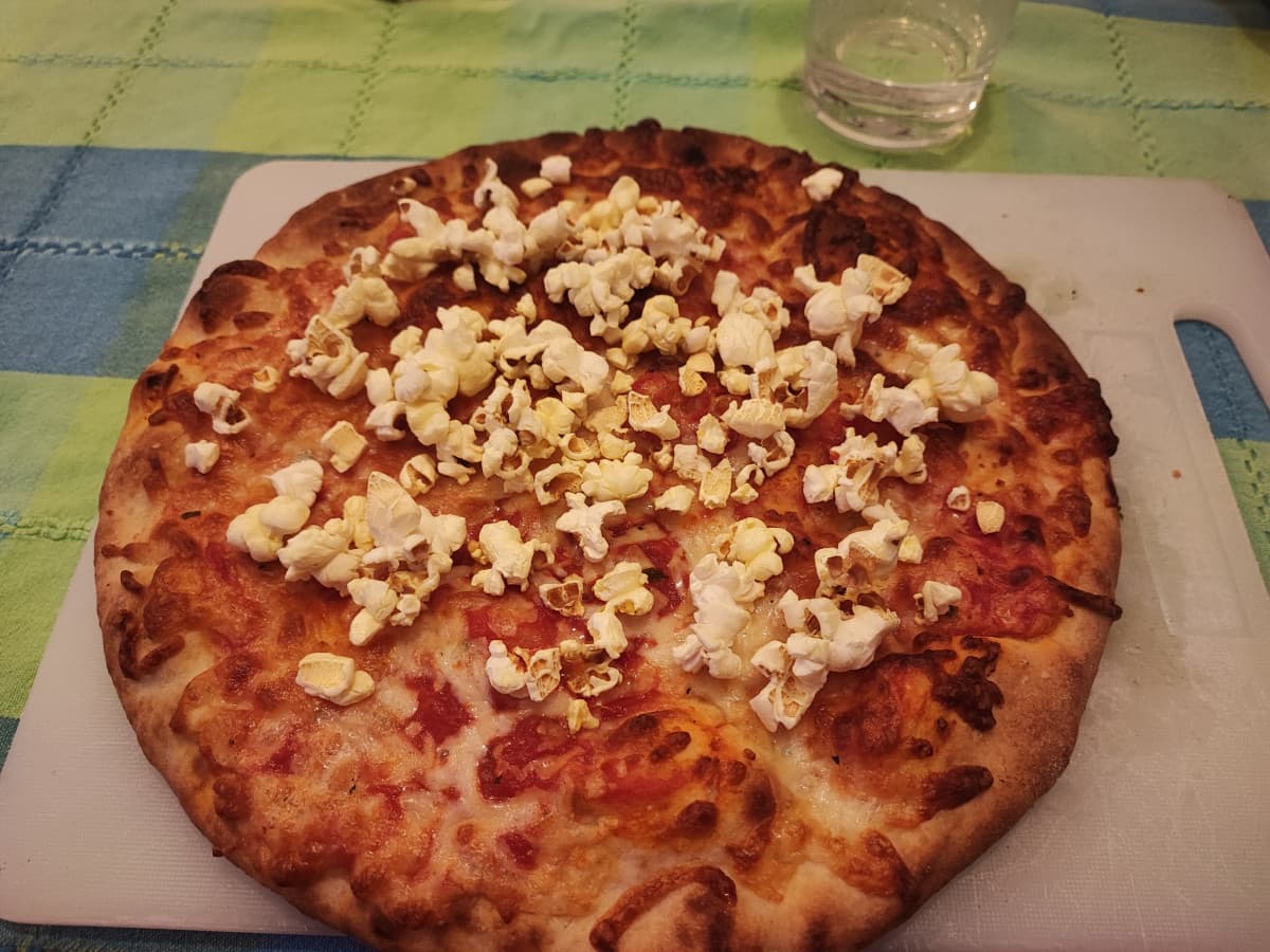 Pizza popcorn 