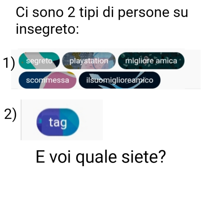 Ci sono 2 tipi di persone: