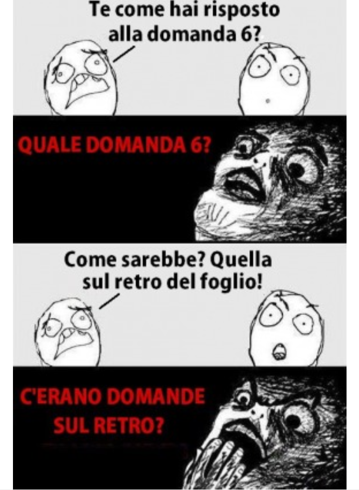 Meno male che non mi è mai successo...