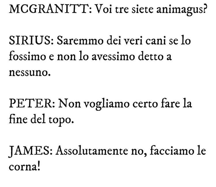 I voglio una serie su i malandrini però 