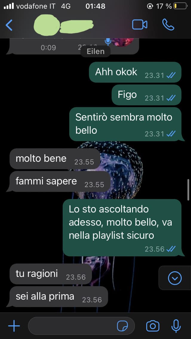 Quando ti consiglia della musica dicendo "sicuro ti piace" e poi effettivamente ti piace quindi vuol dire che almeno un po’ conosce i tuoi gusti 😔😭 i cant io ho bisogno di rivederlo