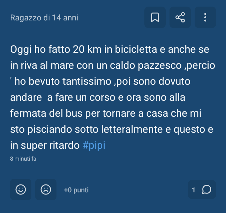 Devi mettere RAGAZZA di 14 anni, scemo