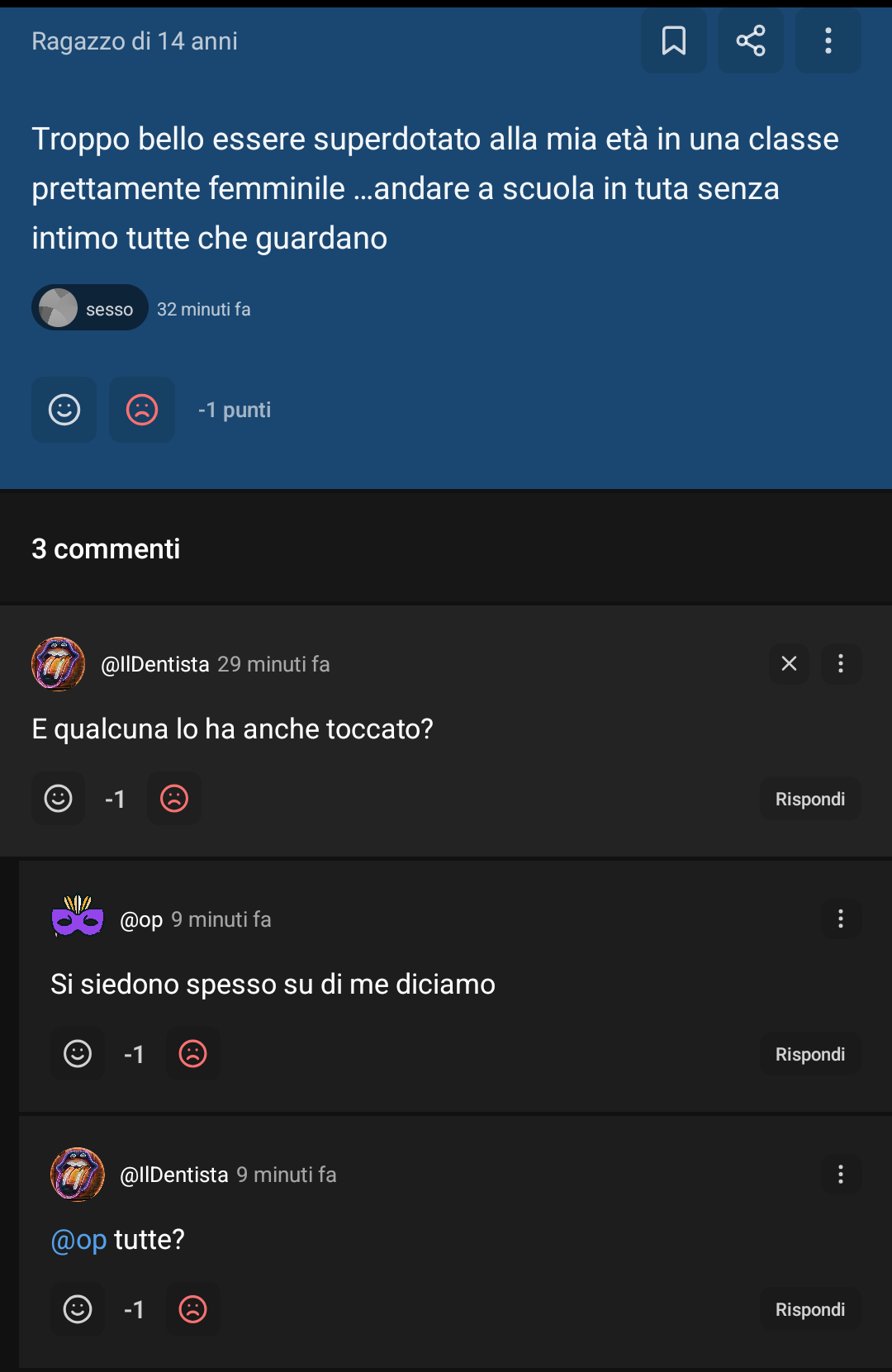 Non siete normali eh