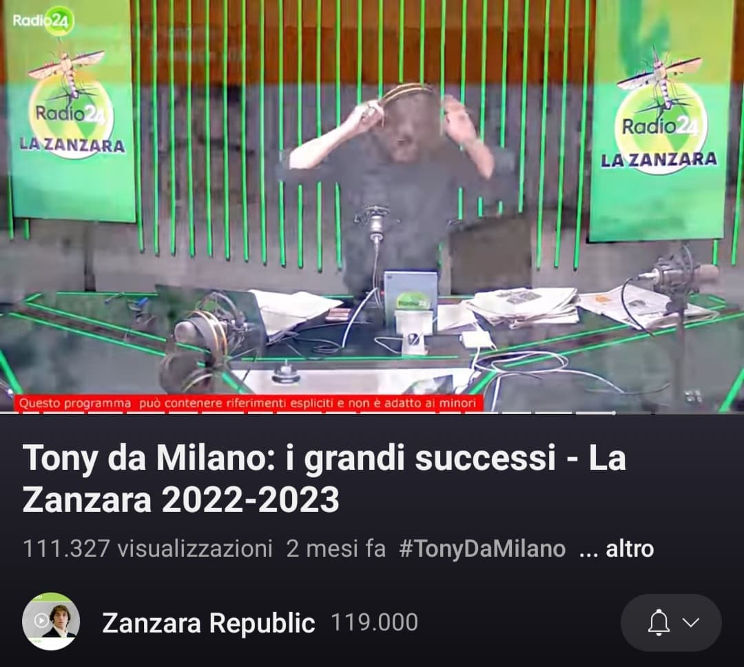 sto soffocando porcatroia il numero 1 Tony da Milano,che eroe bahahah