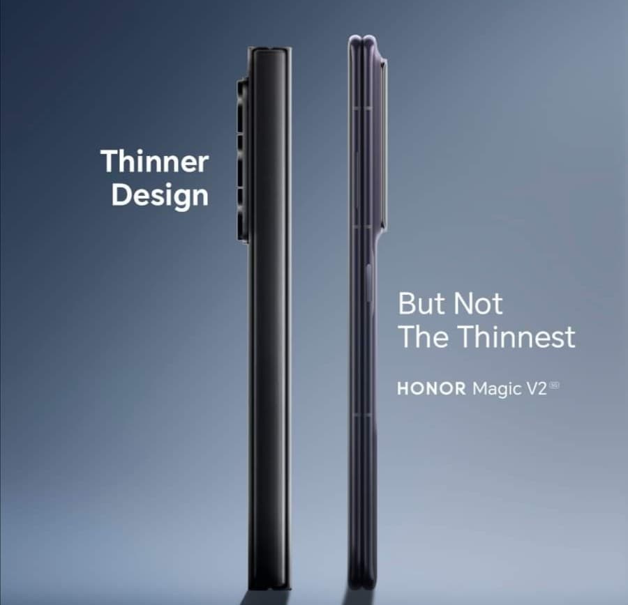 Pubblicità pungente da parte di Honor. Samsung ha detto che il suo Z Fold6 ha il design più sottile, ed Honor ha risposto "Ma non il più sottile"