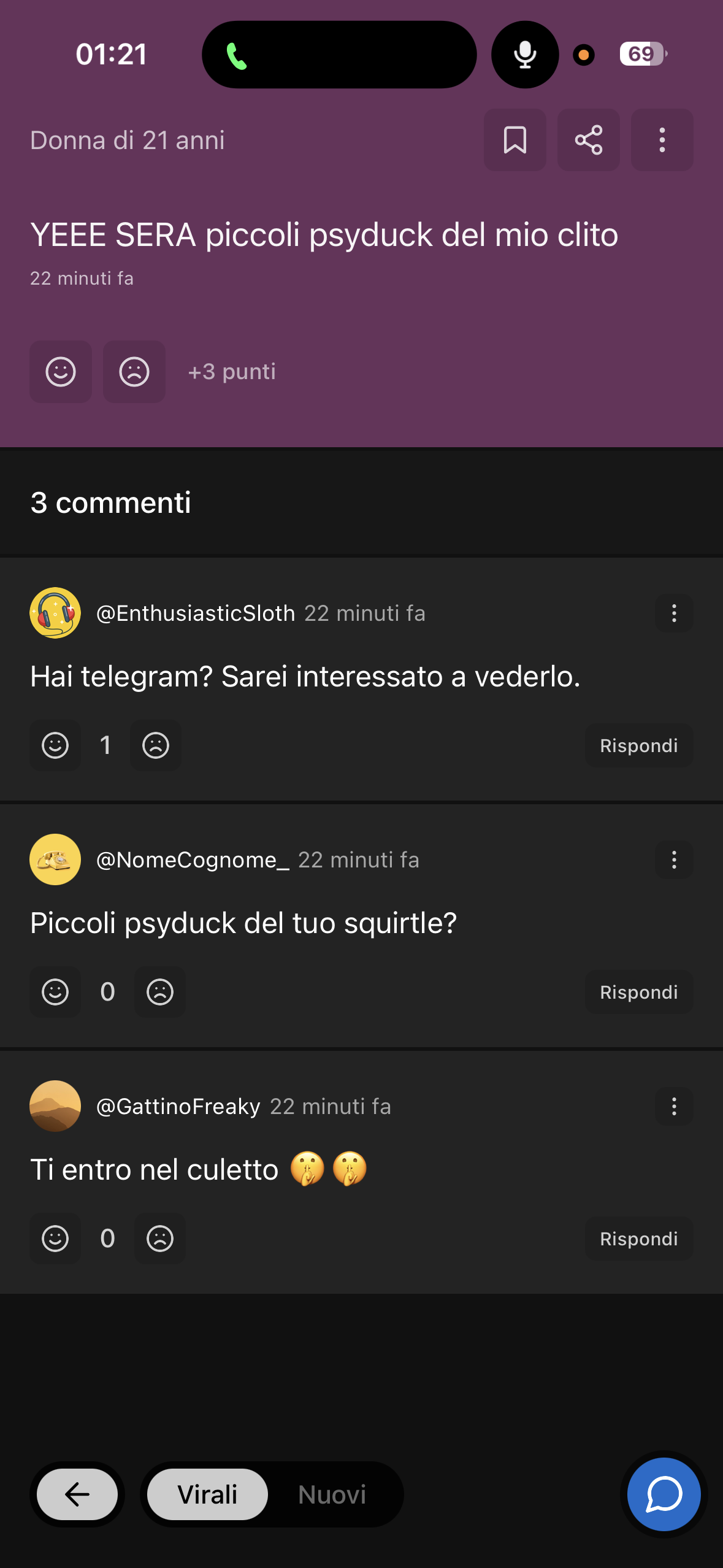 Crazy commenti
